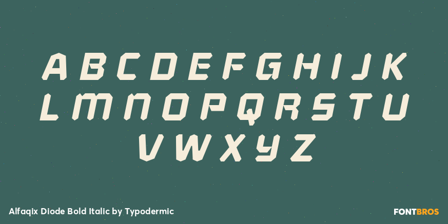 Alfaqix Diode Bold Italic Font Poster #1