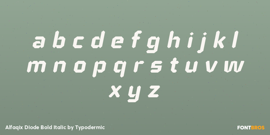 Alfaqix Diode Bold Italic Font Poster #1