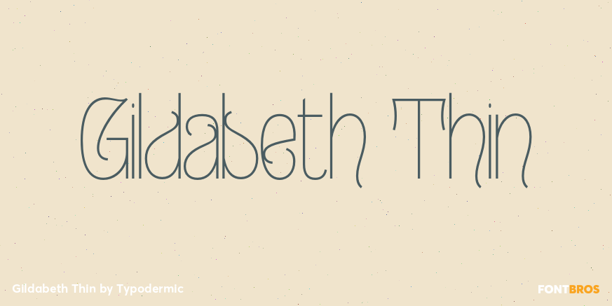 Gildabeth Thin Font Poster #1