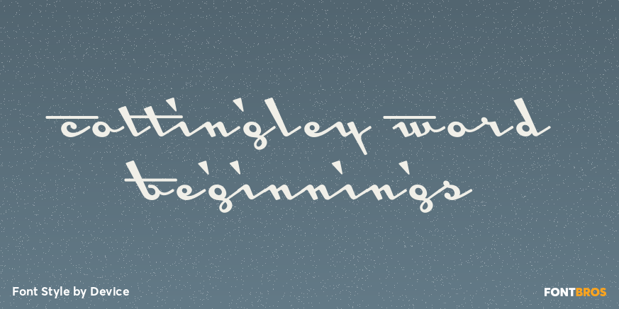 Cottingley Word Beginnings Poster