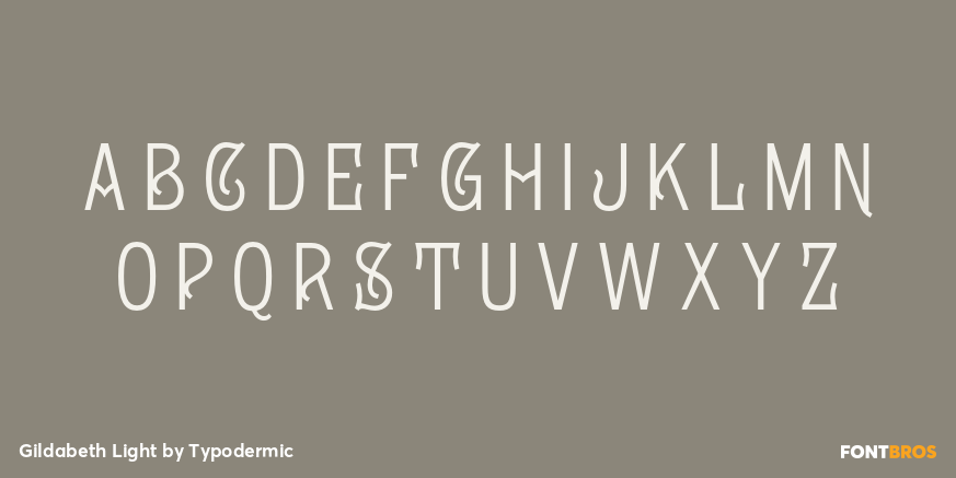 Gildabeth Light Font Poster #2