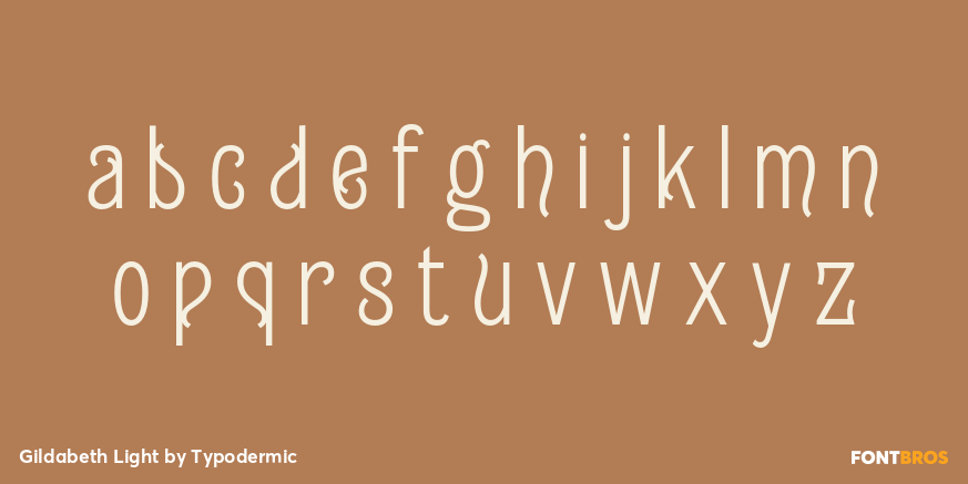 Gildabeth Light Font Poster #3