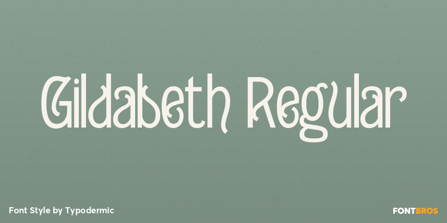 Gildabeth Regular Font Poster #1