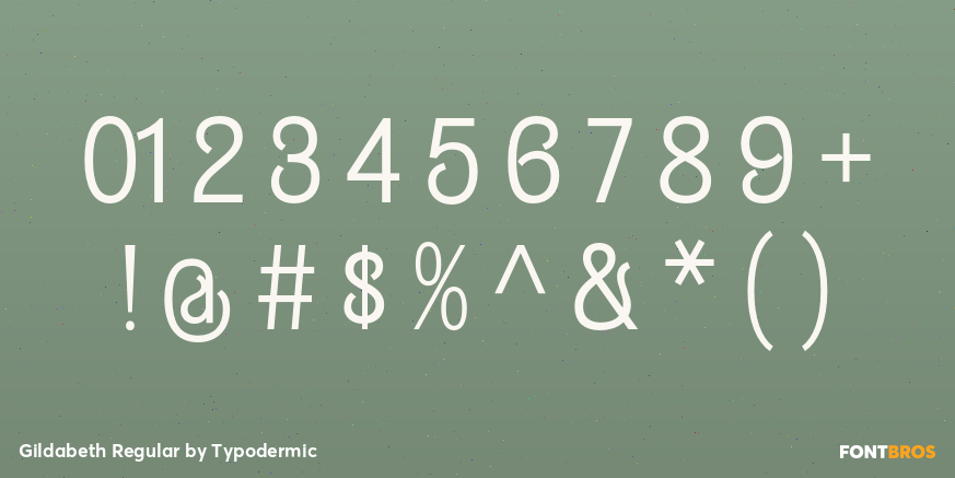 Gildabeth Regular Font Poster #1