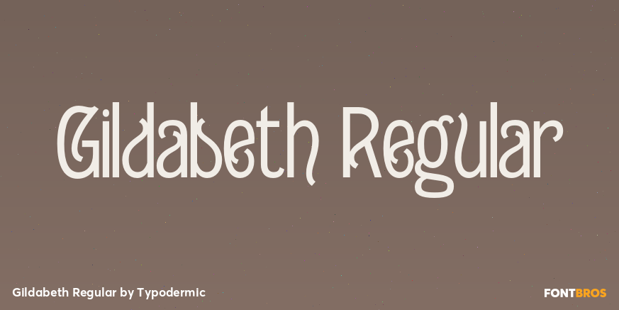 Gildabeth Regular Font Poster #1