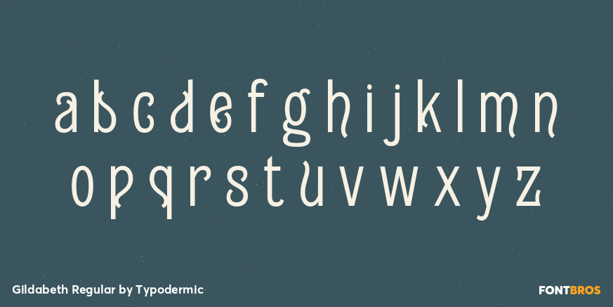 Gildabeth Regular Font Poster #3
