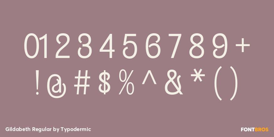 Gildabeth Regular Font Poster #4