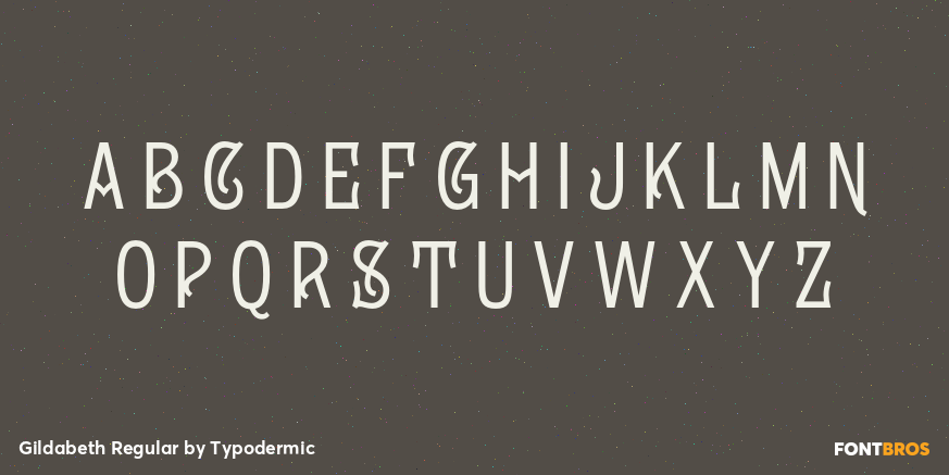 Gildabeth Regular Font Poster #1