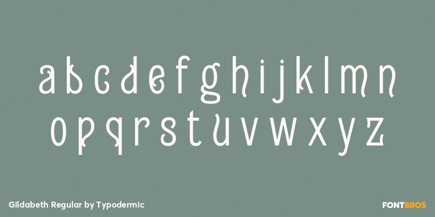 Gildabeth Regular Font Poster #1
