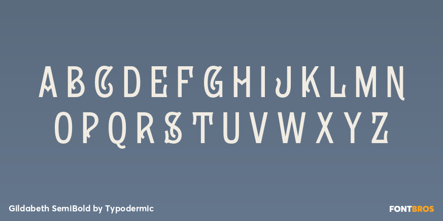 Gildabeth SemiBold Font Poster #2