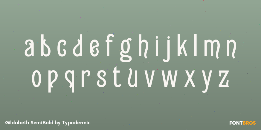 Gildabeth SemiBold Font Poster #3