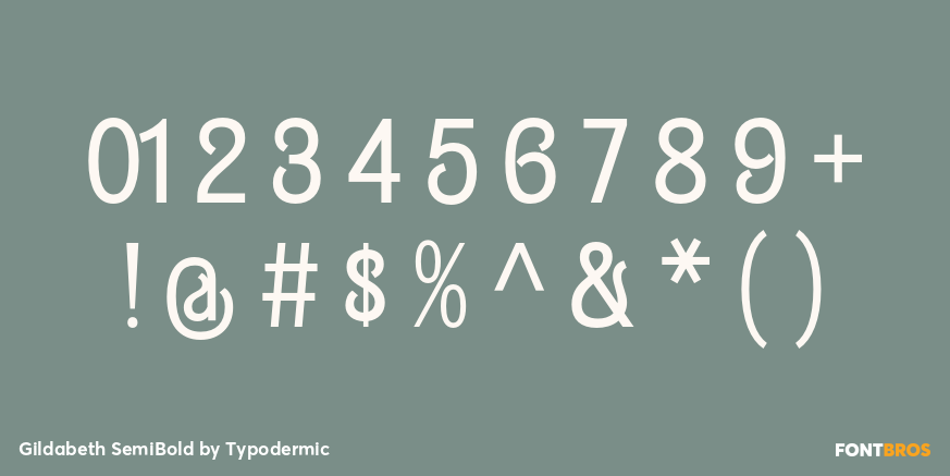 Gildabeth SemiBold Font Poster #4