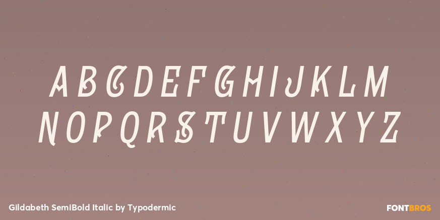 Gildabeth SemiBold Italic Font Poster #2