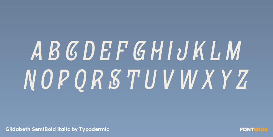 Gildabeth SemiBold Italic Font Poster #1