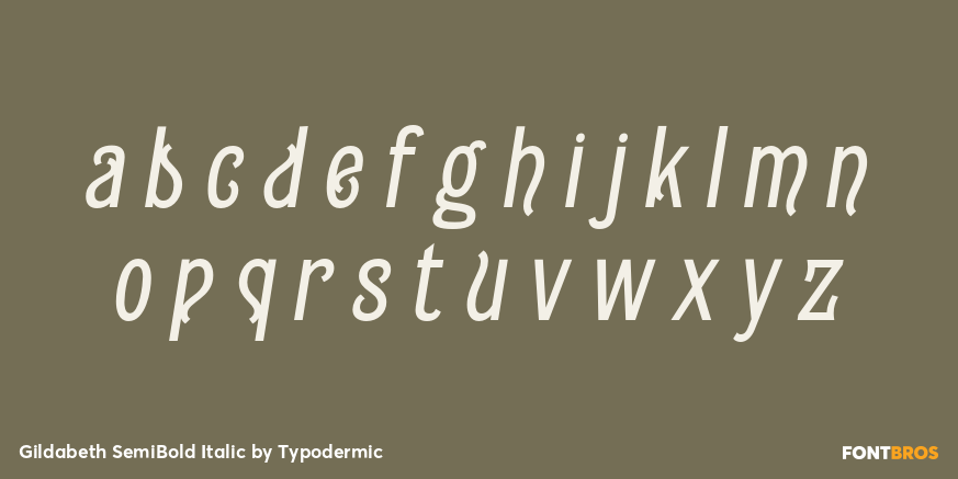 Gildabeth SemiBold Italic Font Poster #1