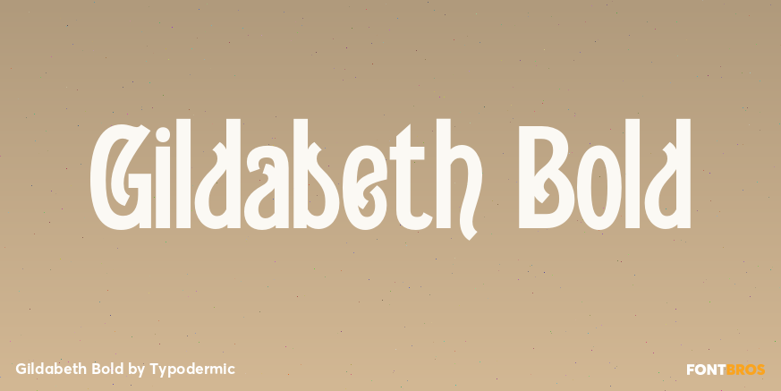 Gildabeth Bold Font Poster #1