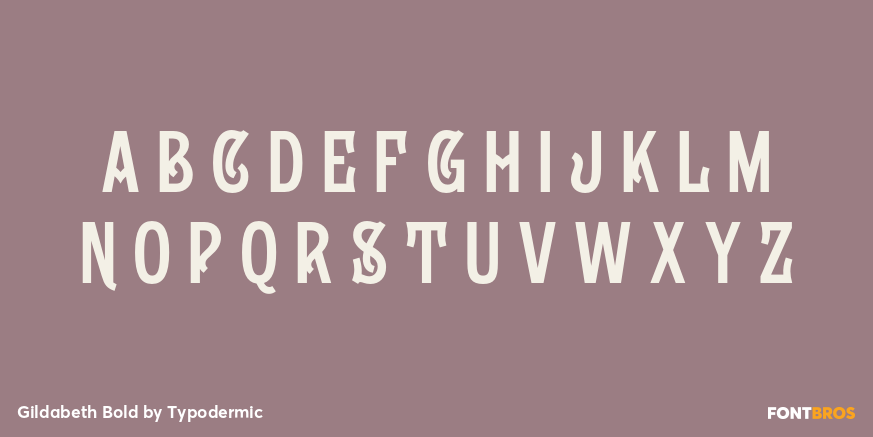 Gildabeth Bold Font Poster #2