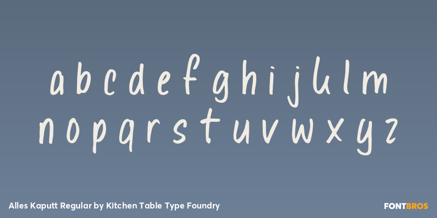 Alles Kaputt Regular Font Poster #3