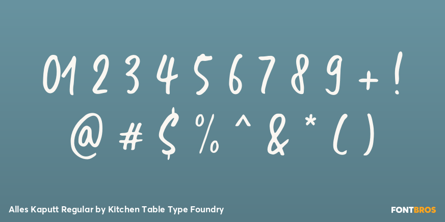 Alles Kaputt Regular Font Poster #4