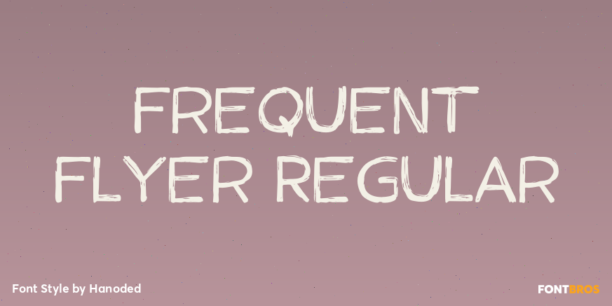 Frequent Flyer Regular Font Poster #1