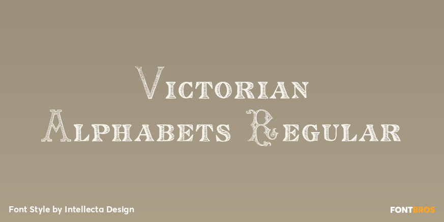 Victorian Alphabets Regular Poster