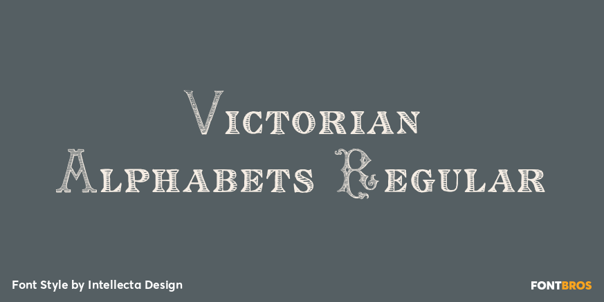 Victorian Alphabets Regular Poster