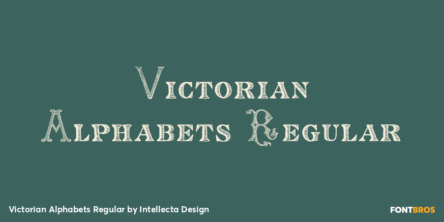 Victorian Alphabets Regular Poster