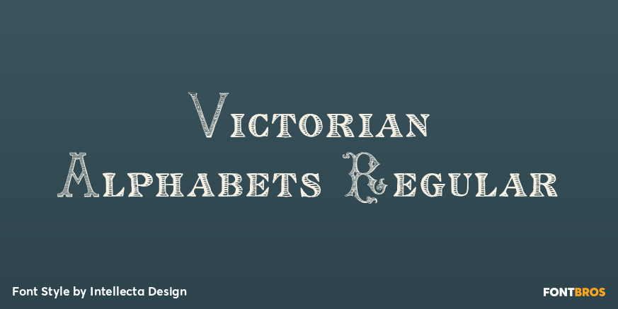 Victorian Alphabets Regular Poster