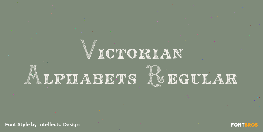 Victorian Alphabets Regular Poster