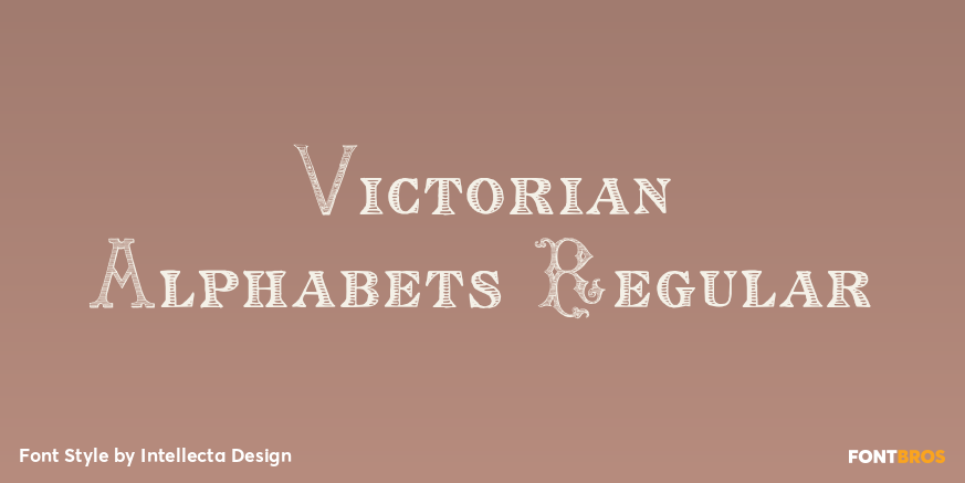 Victorian Alphabets Regular Poster