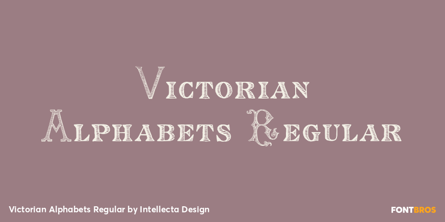 Victorian Alphabets Regular Poster
