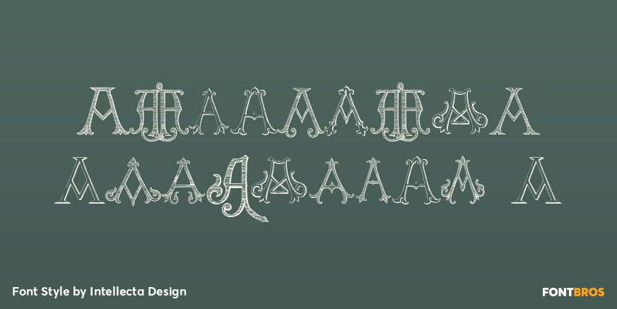 Victorian Alphabets A Poster