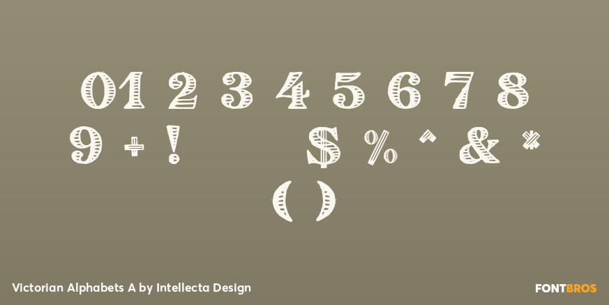 Victorian Alphabets A Font Poster #4