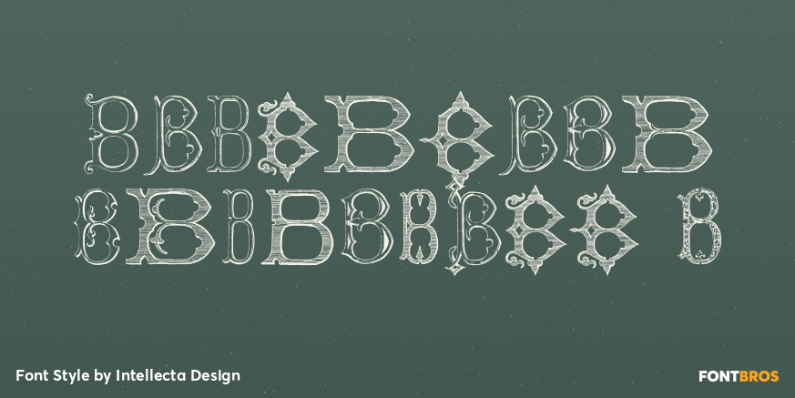 Victorian Alphabets B Poster