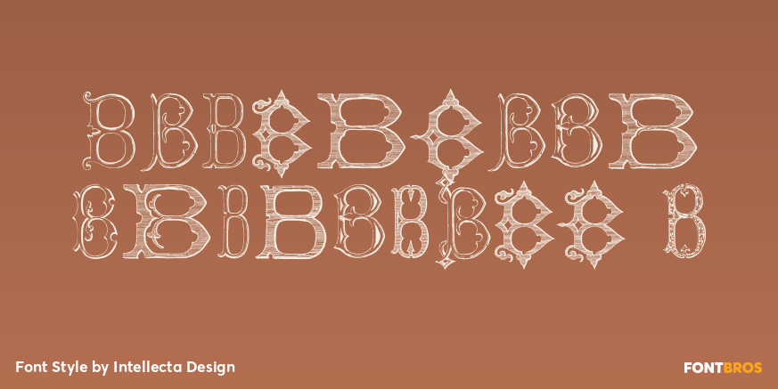 Victorian Alphabets B Poster