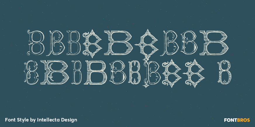 Victorian Alphabets B Poster