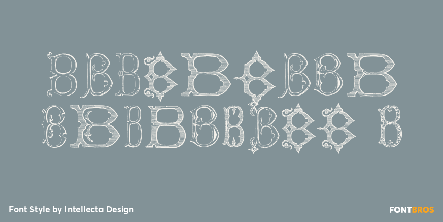 Victorian Alphabets B Poster