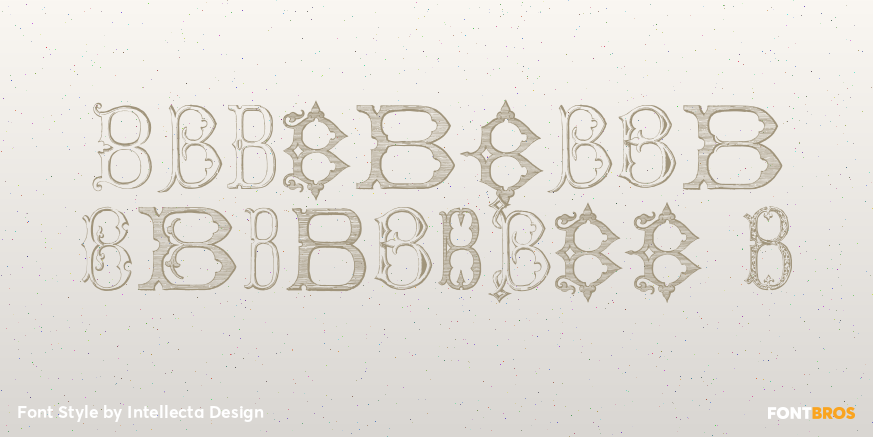 Victorian Alphabets B Poster