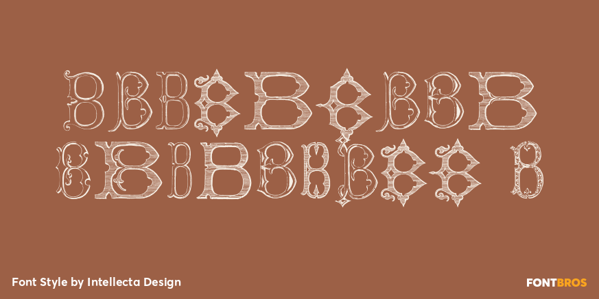 Victorian Alphabets B Poster