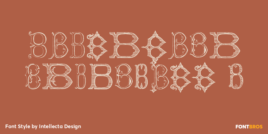 Victorian Alphabets B Poster