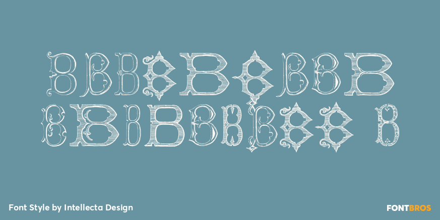 Victorian Alphabets B Poster