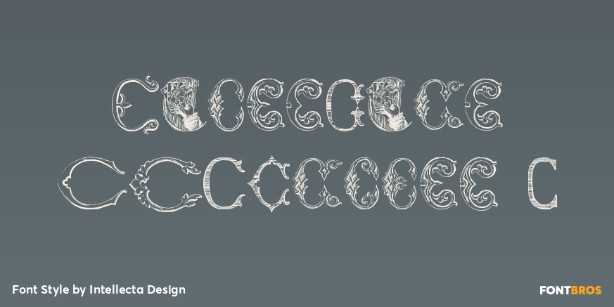 Victorian Alphabets C Poster