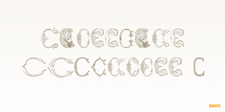 Victorian Alphabets C Poster