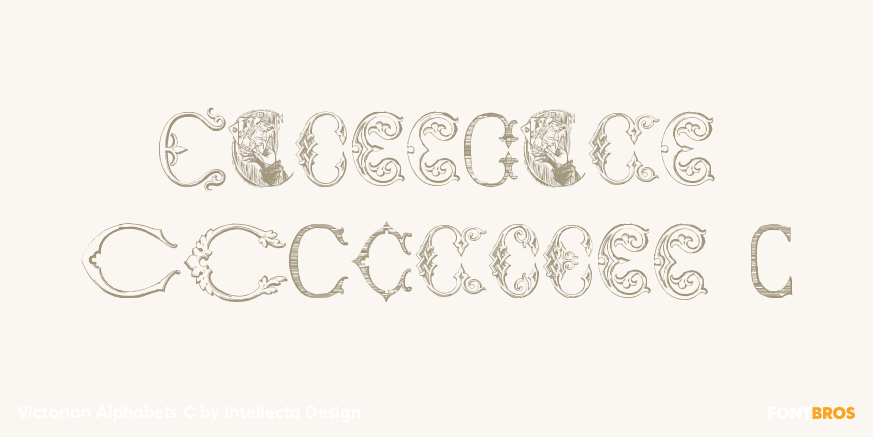 Victorian Alphabets C Poster