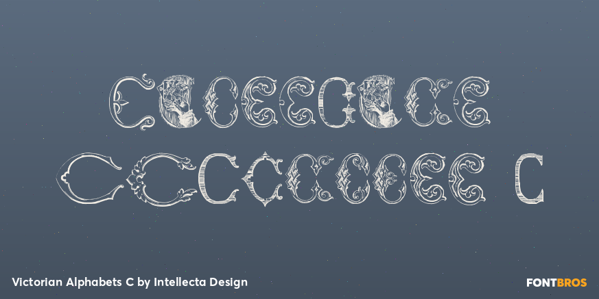 Victorian Alphabets C Poster
