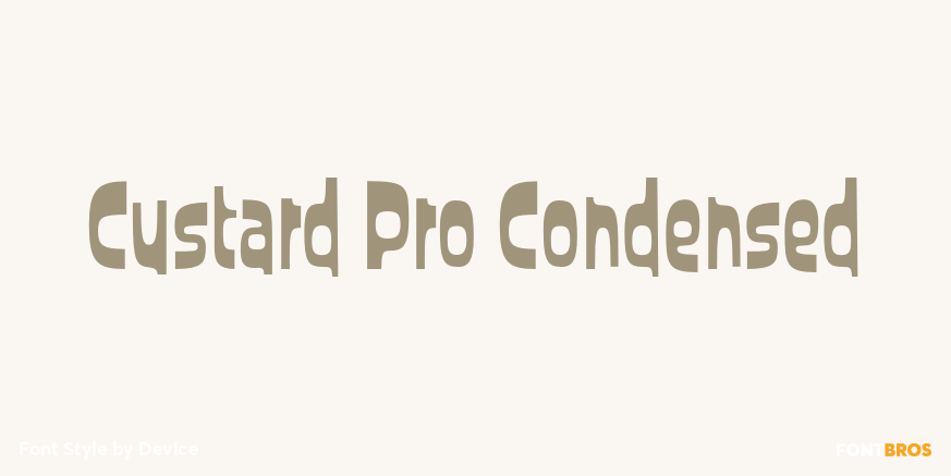 Custard Pro Condensed Poster