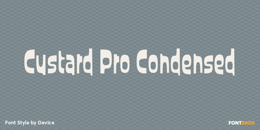 Custard Pro Condensed Poster