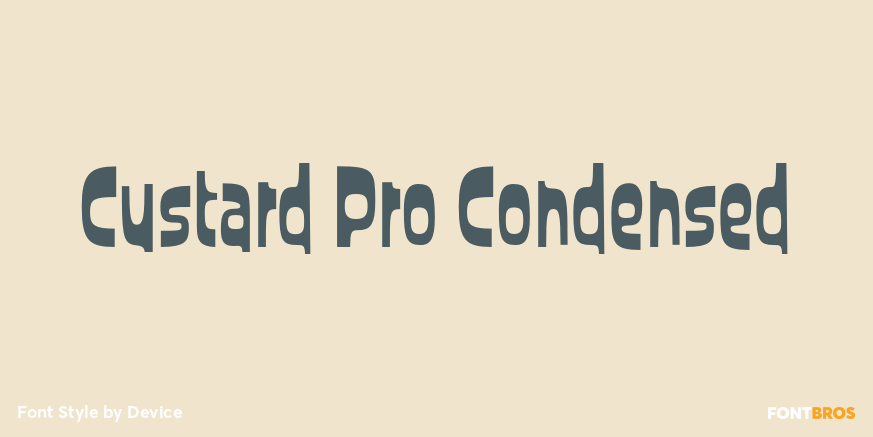 Custard Pro Condensed Poster