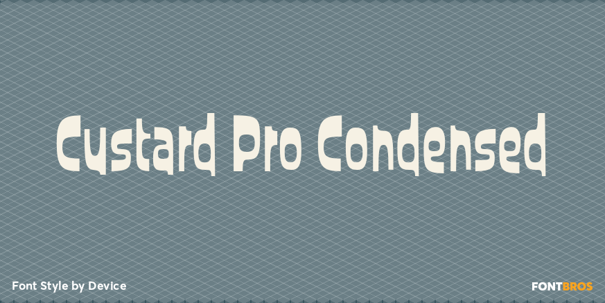 Custard Pro Condensed Poster