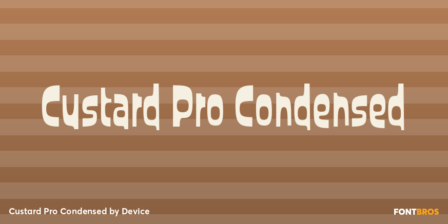 Custard Pro Condensed Poster
